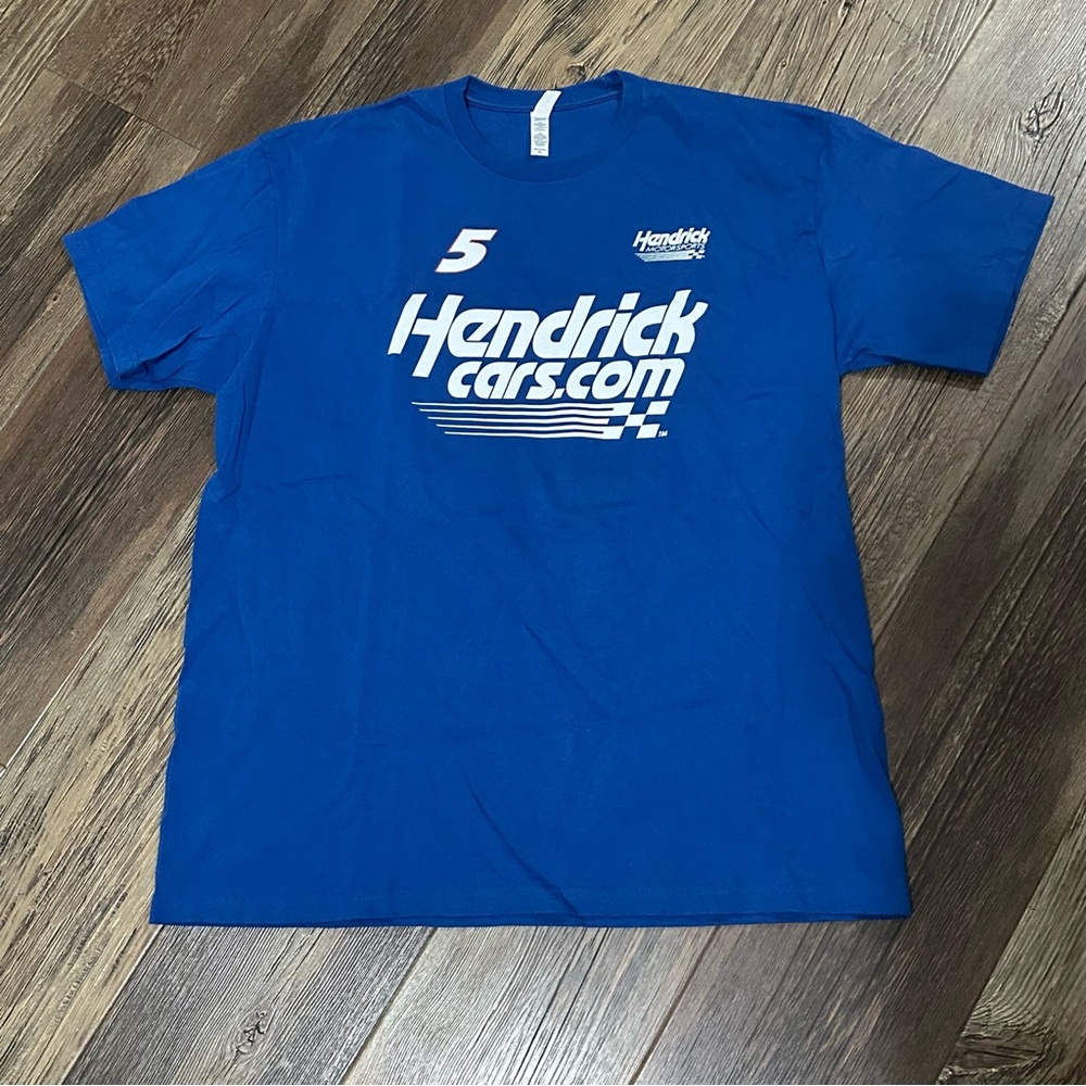 NASCAR #5 Kyle Larson Hendrick cars.com blue T Shirt XL